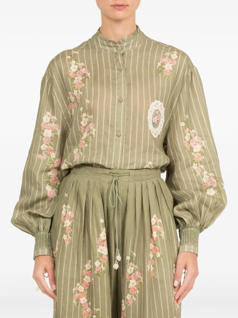 Agua By Agua Bendita Cocada Paraíso pallazo broek Groen