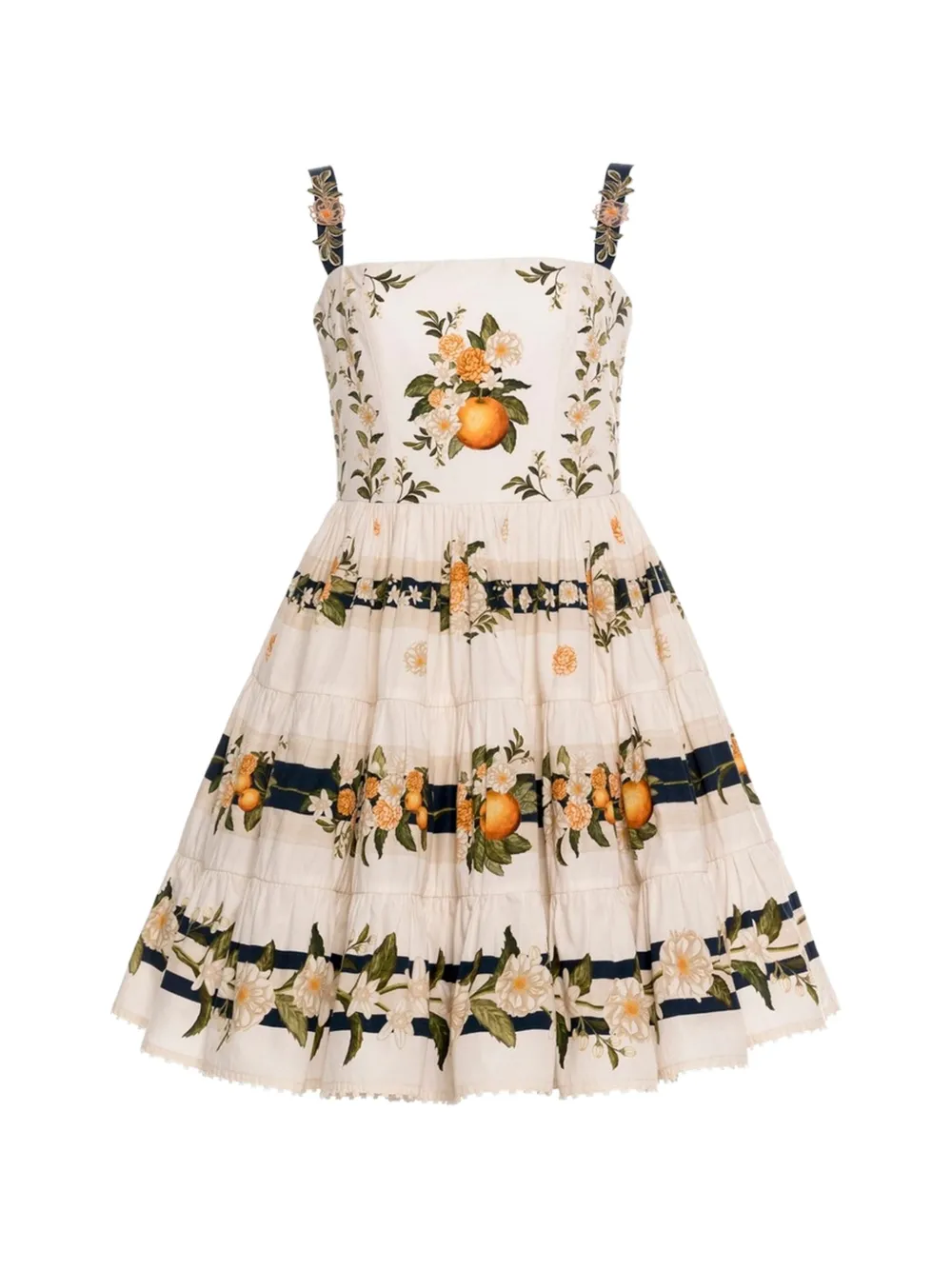 Agua By Agua Bendita Lima Valle floral-print mini dress - White
