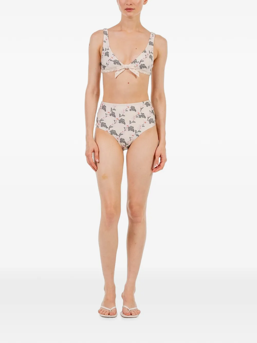 Agua By Agua Bendita Huerta Anhelo bikinitop met bloemenprint Wit