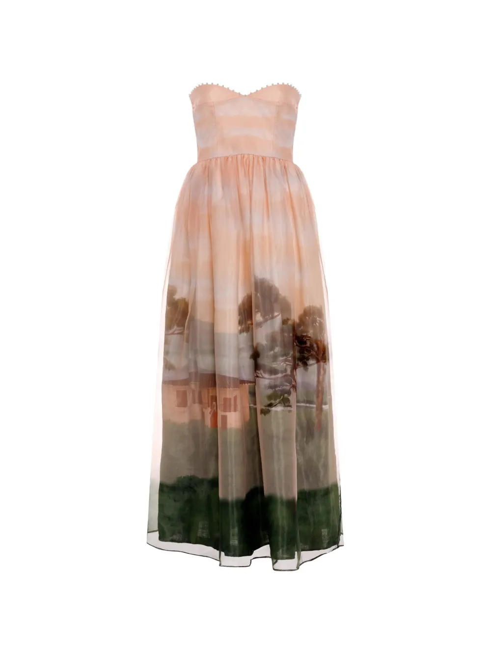 Agua By Agua Bendita Tonia Paraiso strapless maxi dress - Neutrals