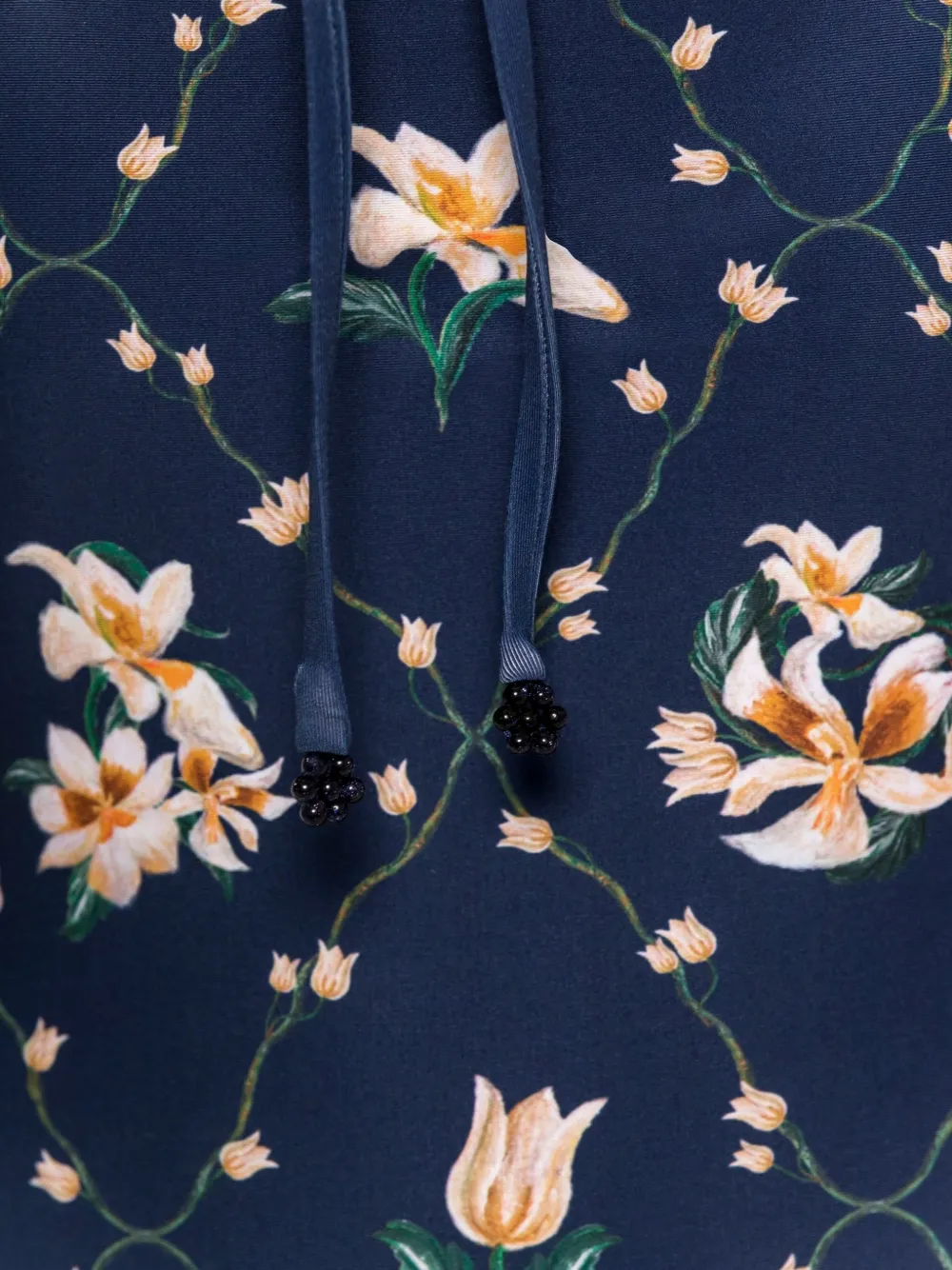 Agua By Agua Bendita MARIA Ebano Promesa badpak met bloemenprint Blauw