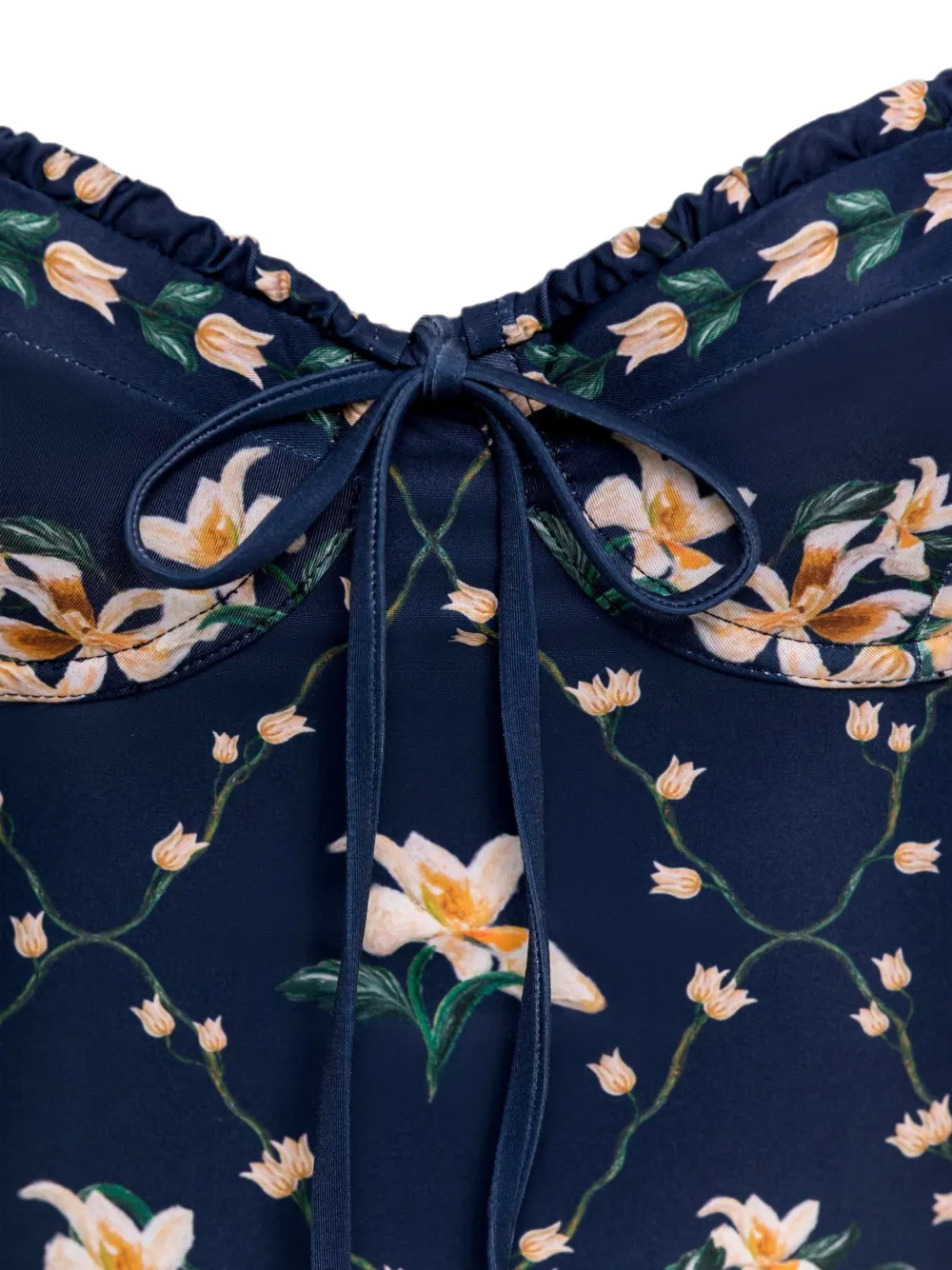 Agua By Agua Bendita MARIA Ebano Promesa badpak met bloemenprint Blauw