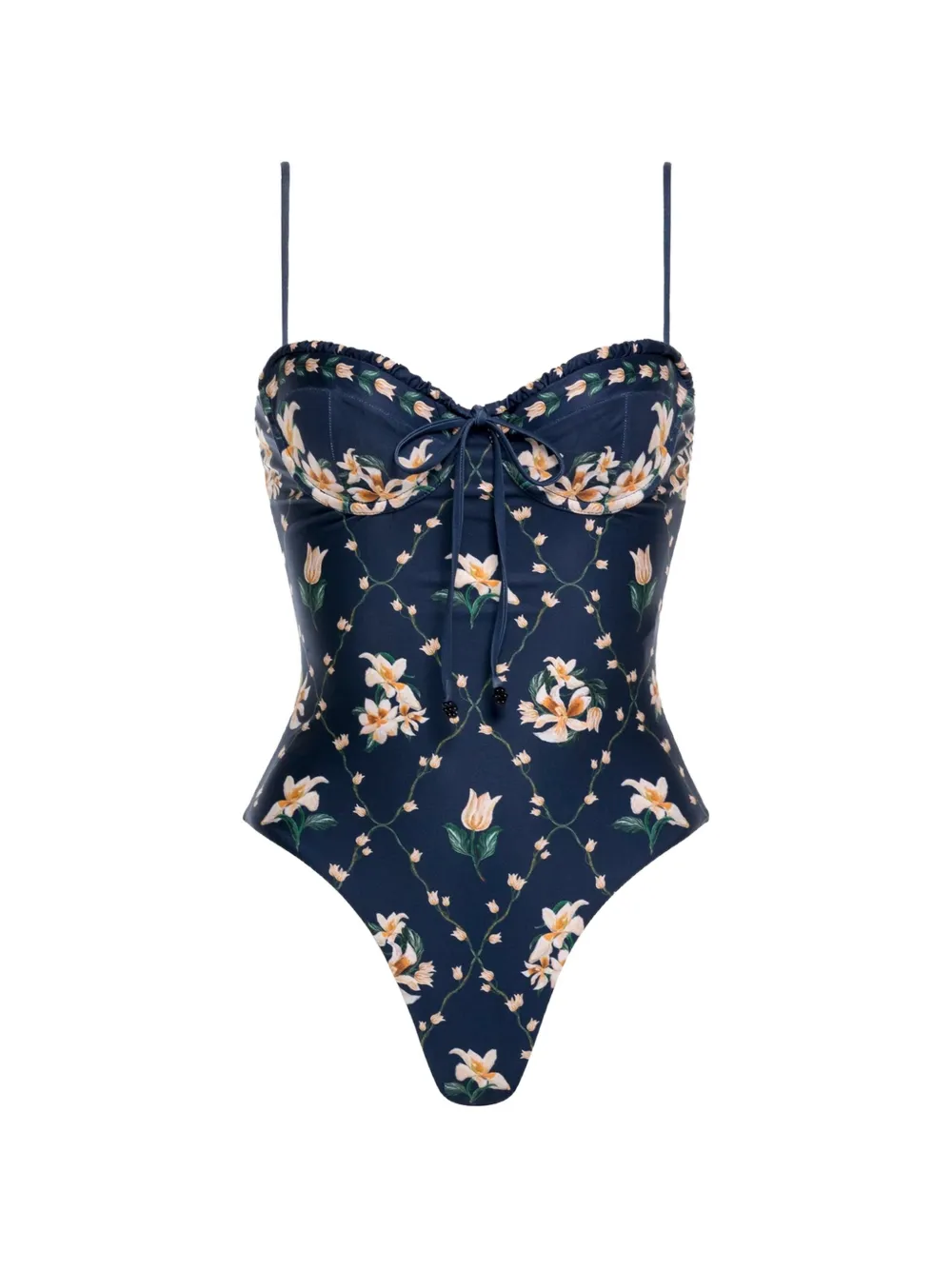 Agua By Agua Bendita maillot de bain MARIA Ebano Promesa à fleurs - Bleu Agua By Agua Bendita maillot de bain MARIA Ebano Promesa à fleurs - Bleu