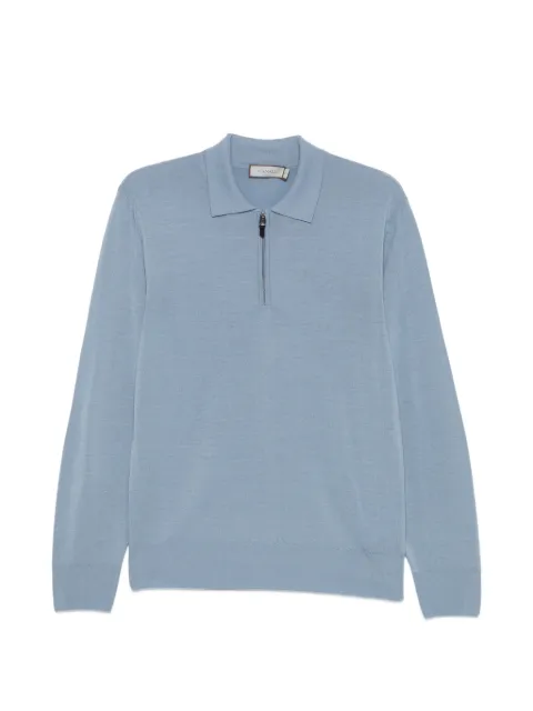 Canali quarter-zip polo shirt