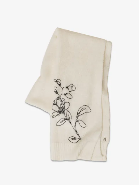 TWINSET Gestrickter Schal mit Blumenstickerei