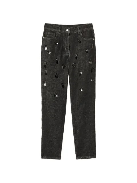 TWINSET jeans con detalles de lentejuelas