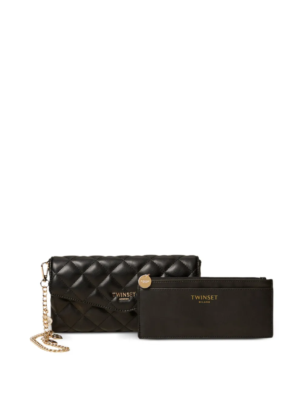 TWINSET set of document folders with logo - Schwarz