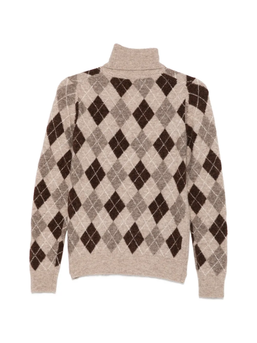 P.a.r.o.s.h Argyle-knit Roll-neck Sweater In Multi