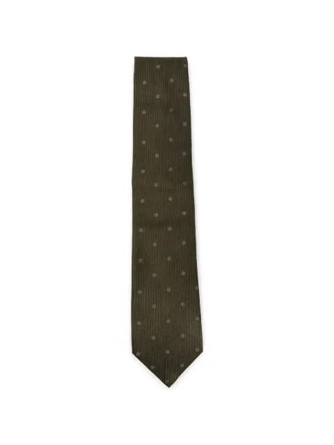 TOM FORD polka-dot ribbed tie