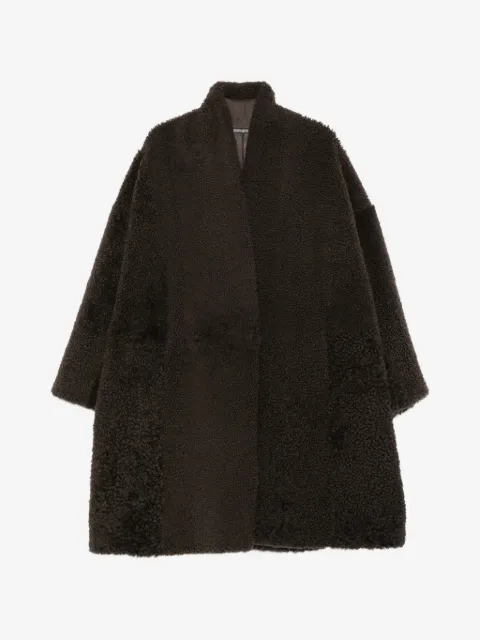 TOM FORD shearling patchwork reversible coat