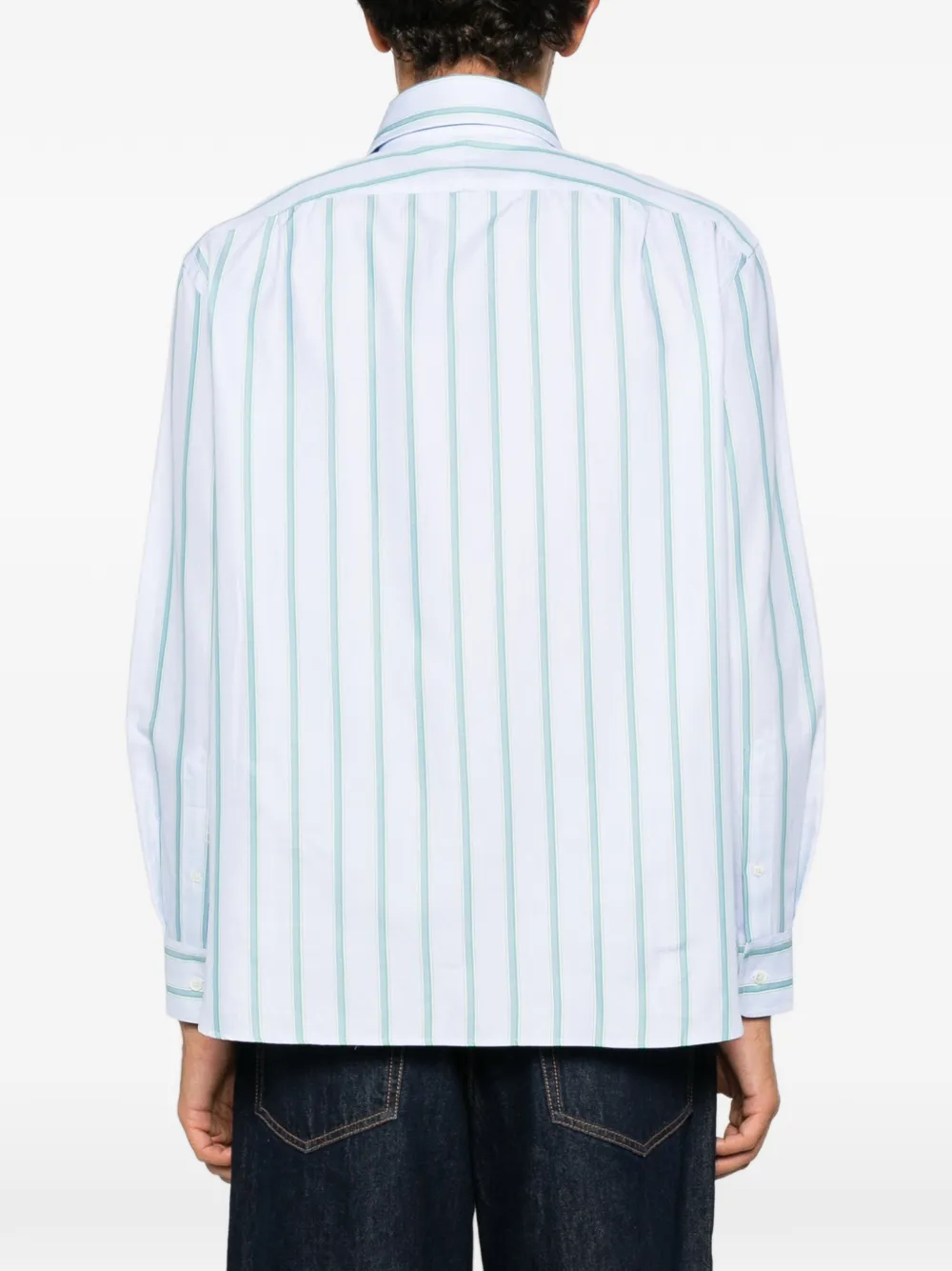 JW Anderson Gestreept overhemd Blauw