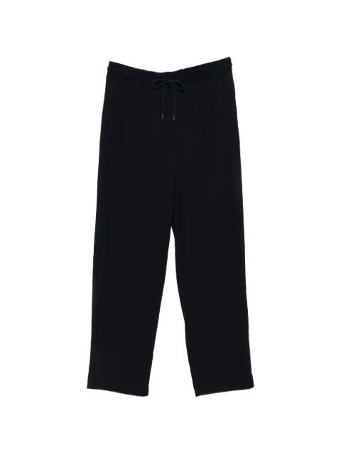 Giorgio Armani drawstring-waist textured trousers