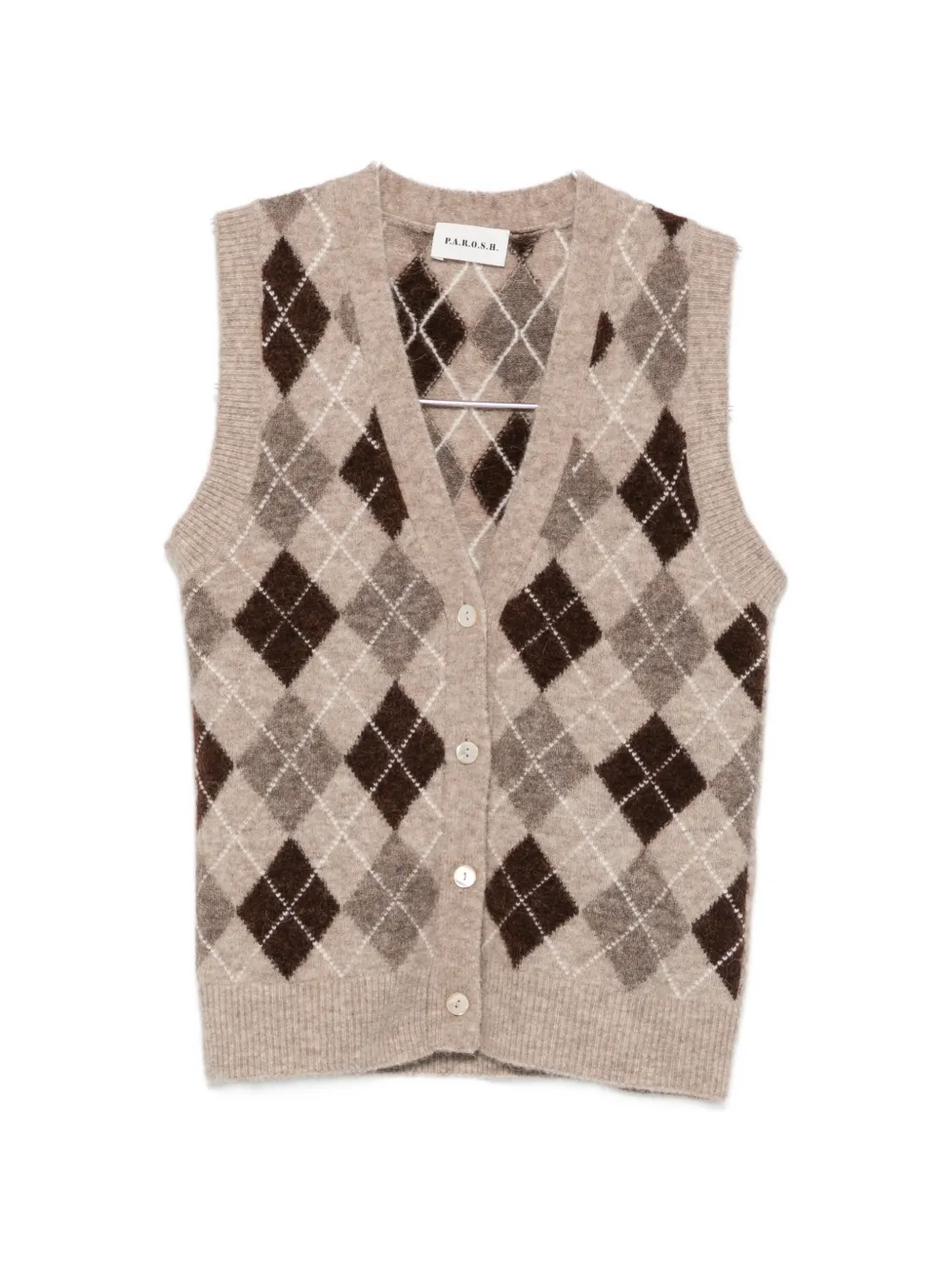 P.A.R.O.S.H. V-neck vest - Braun
