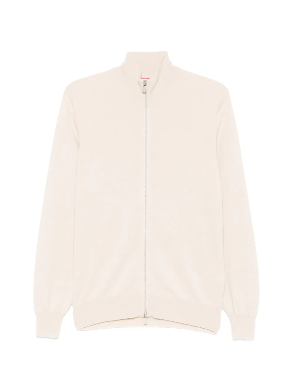 Brunello Cucinelli zip-up high-neck cardigan - Toni neutri