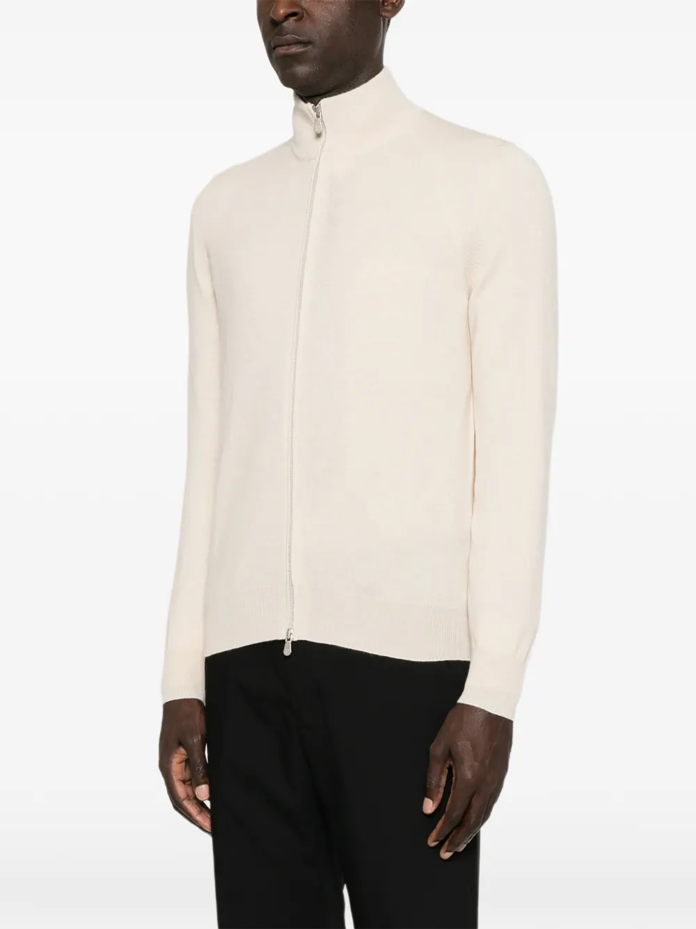 Brunello Cucinelli Vest met hoge hals Beige