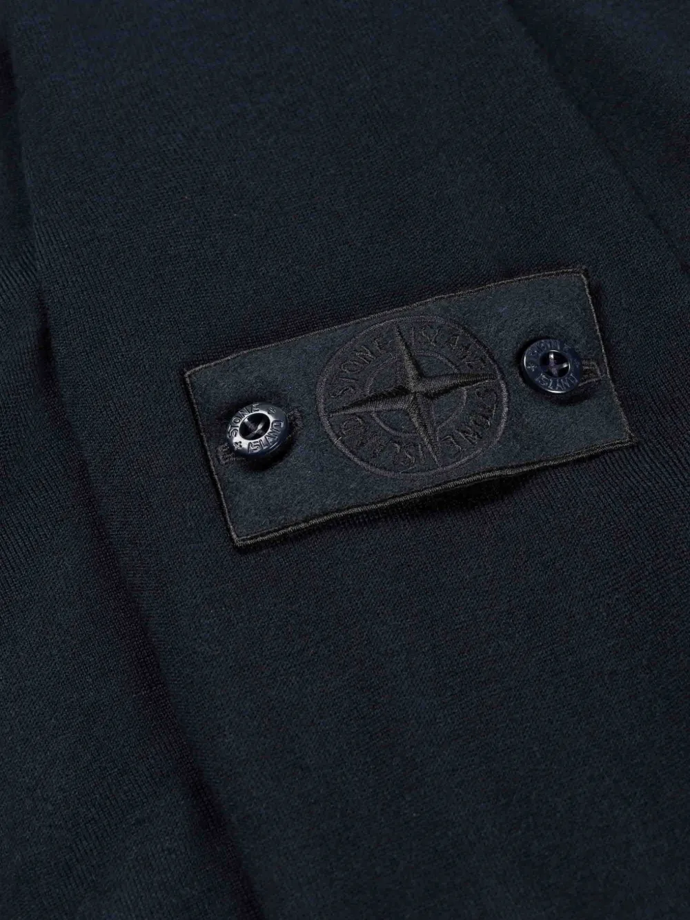 Stone Island Poloshirt met logopatch Blauw