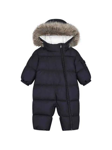 Moncler Enfant Yorick faux-fur trim padded snowsuit
