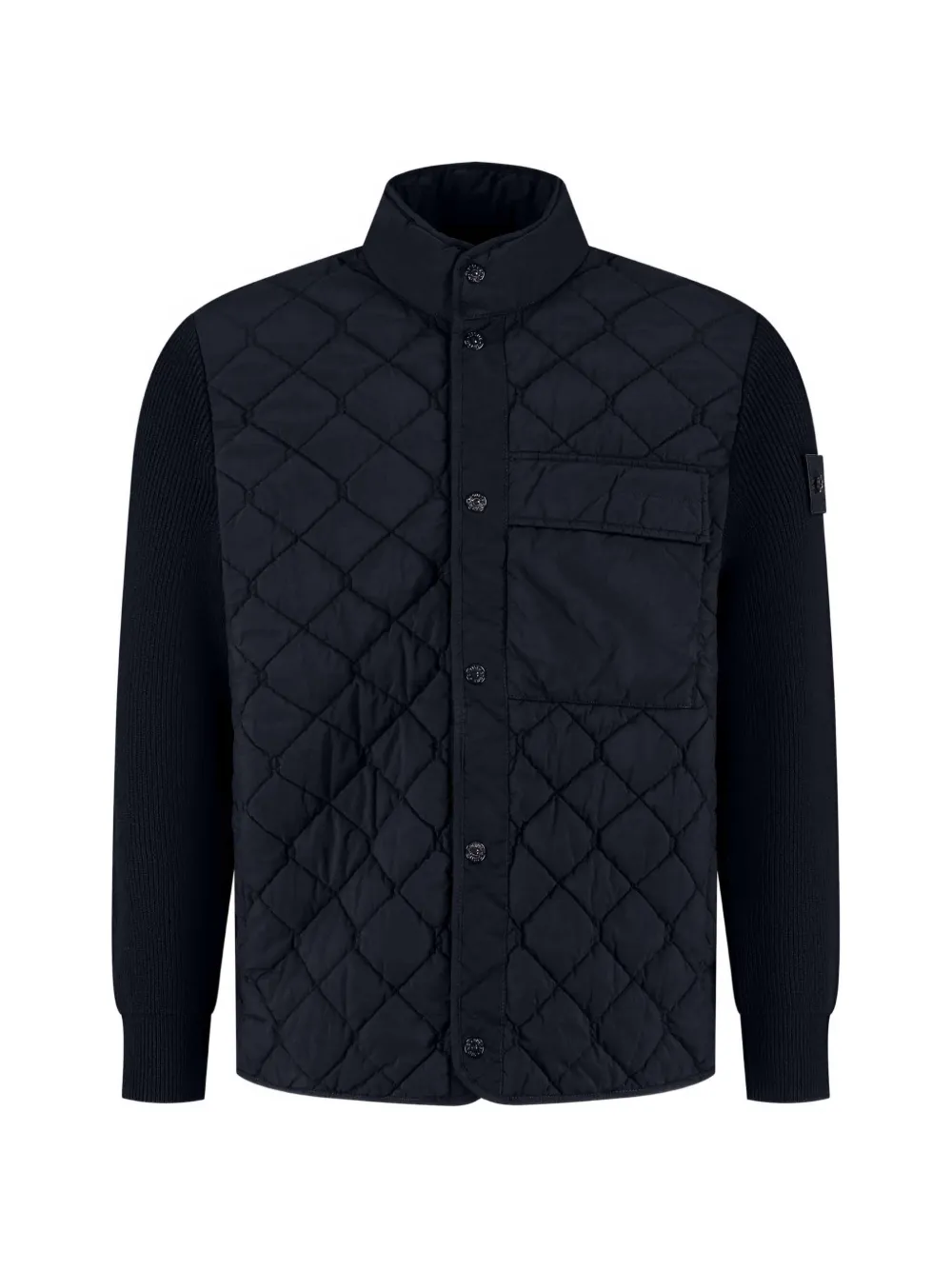 Stone Island quilted panelled jacket - Nero