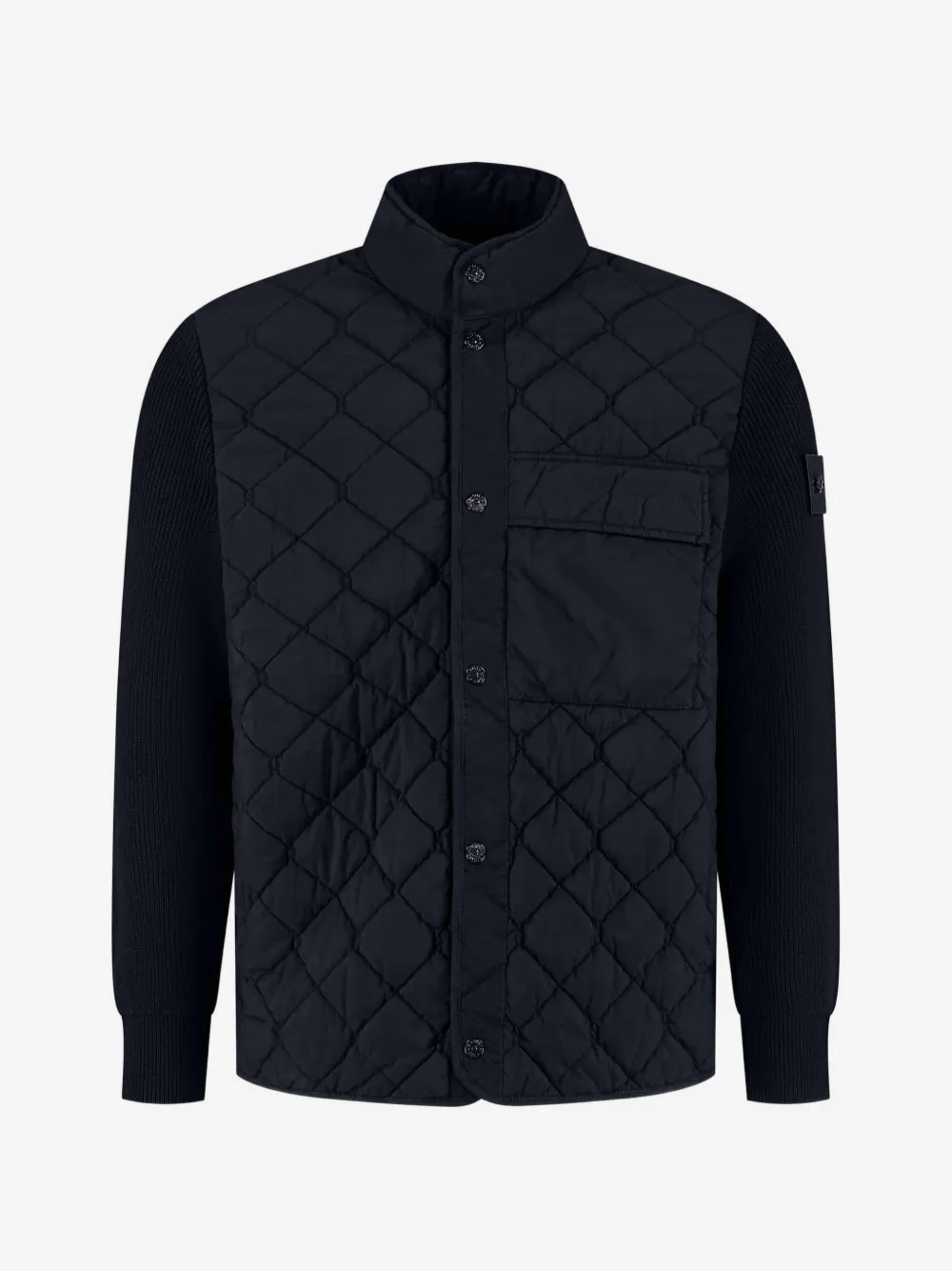 Stone Island quilted panelled jacket | Blue | Image 1