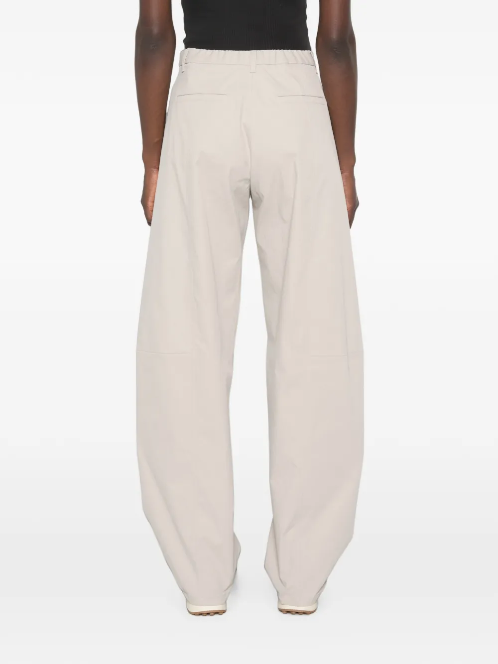 Herno Broek met riemlussen Beige