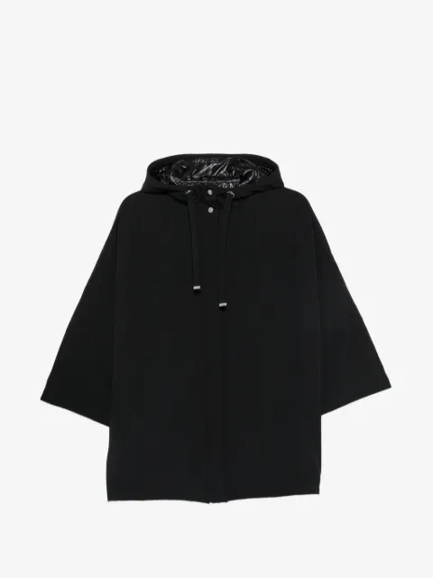 Herno hooded three-quarter sleeve jacket