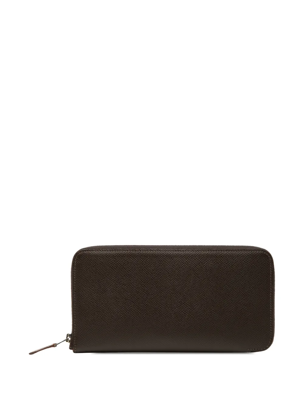 Pre-owned Hermes 2019-2023 Epsom Silk In Classique Wallet Long Wallets In Brown