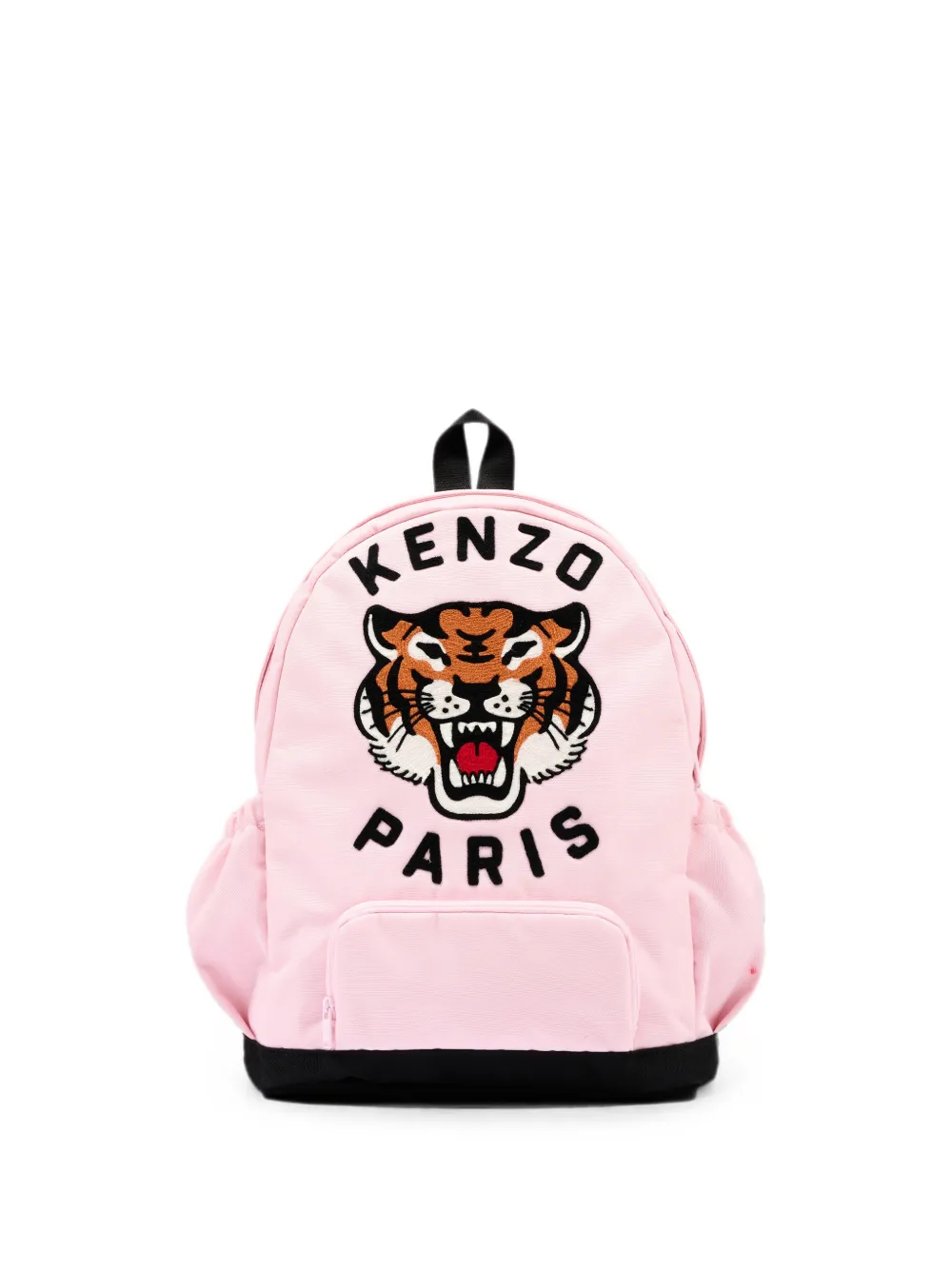 Kenzo Kids Tiger-patch embroidered backpack - Rosa