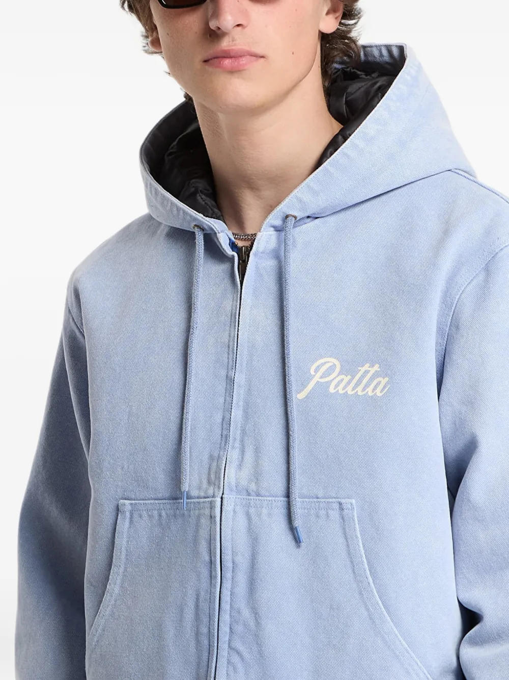PATTA Peace jack met capuchon Blauw