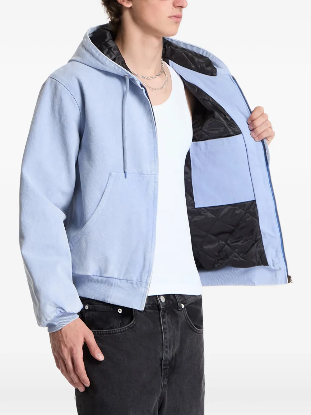PATTA Peace jack met capuchon Blauw