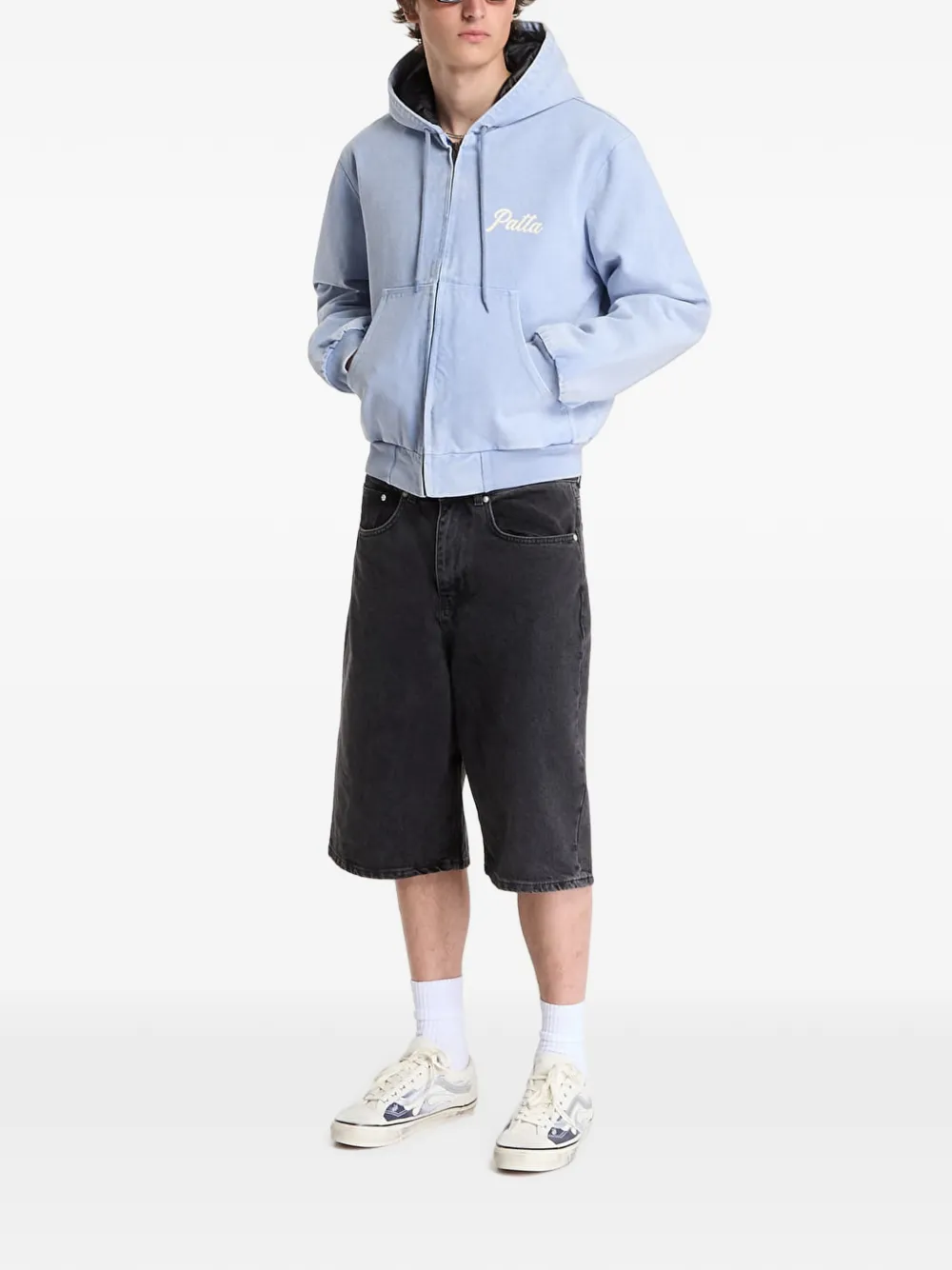 PATTA Peace jack met capuchon Blauw