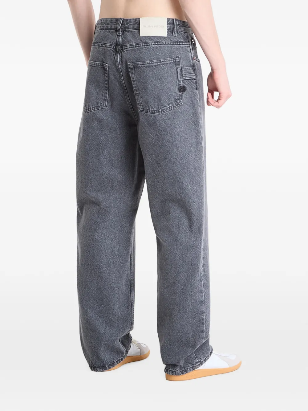 Filling Pieces Ruimvallende jeans met wassing Grijs