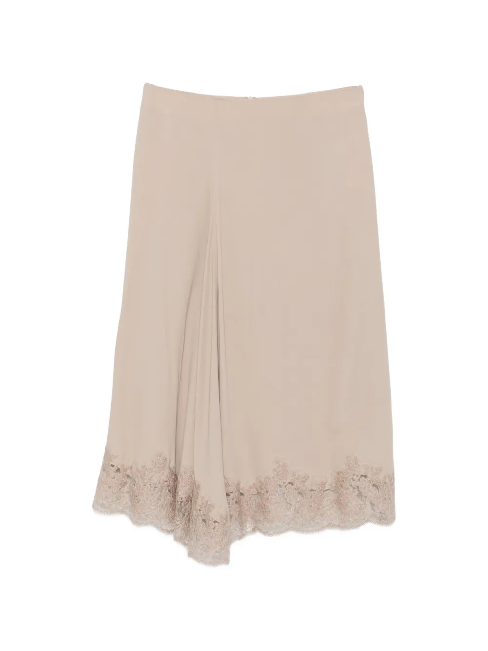 P.a.r.o.s.h Arnia Midi Skirt In Neutrals