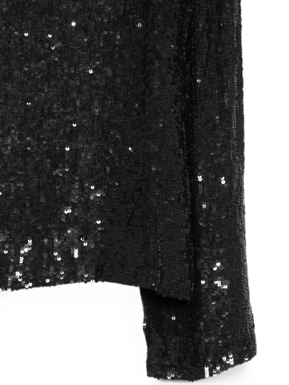 P.A.R.O.S.H. Blouse met strikdetail en pailletten Zwart