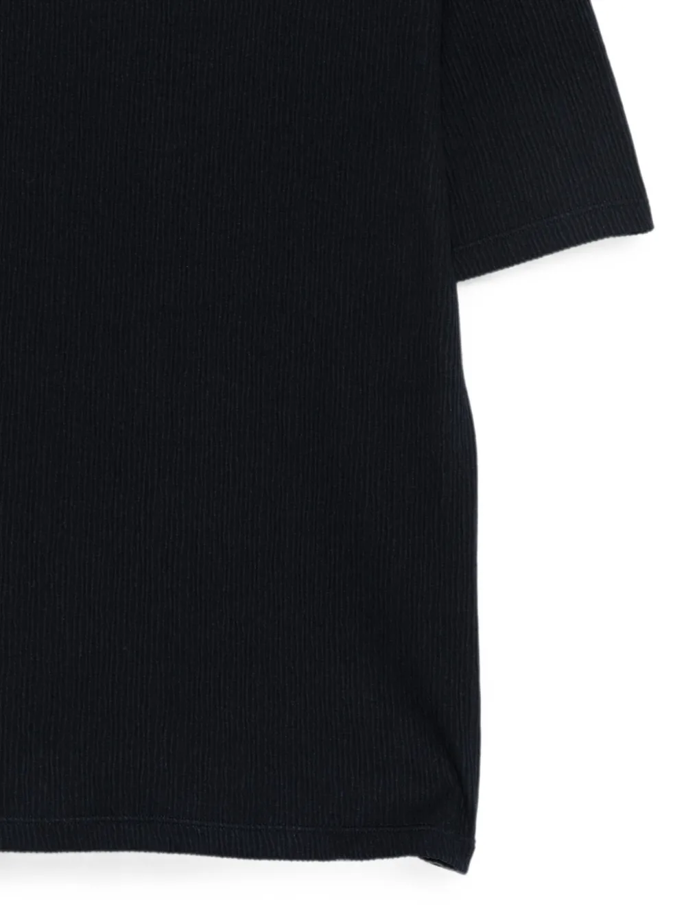 Giorgio Armani Ribgebreid poloshirt Blauw