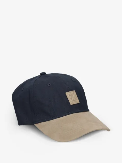 Calvin Klein Mixed Media Colourblock logo-patch baseball cap