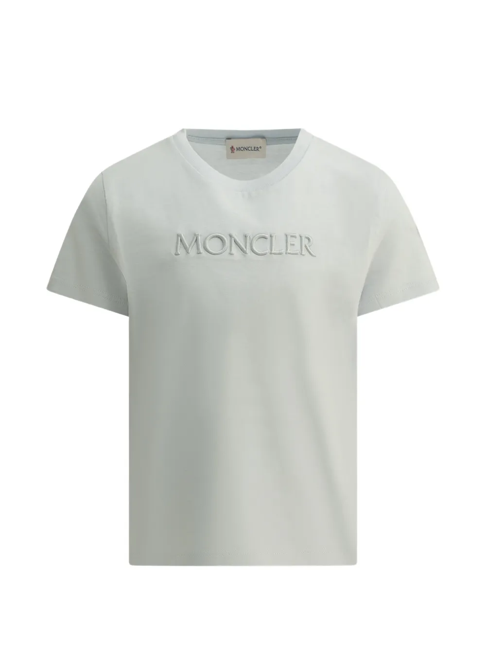 Moncler Enfant T-shirt met geborduurd logo Grijs