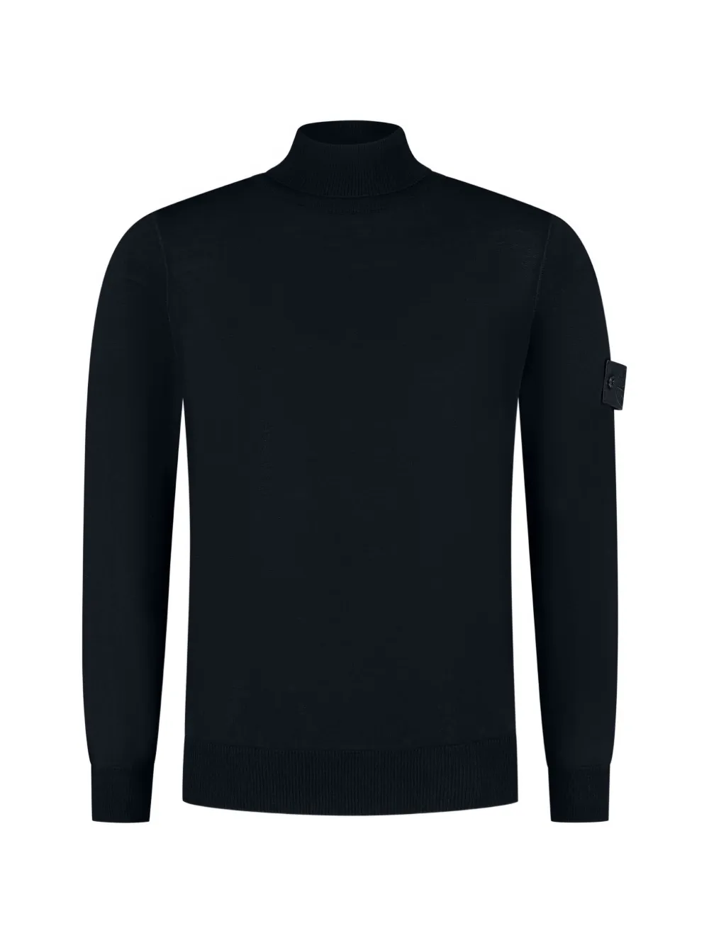 Stone Island logo-patch roll-neck sweater - Schwarz
