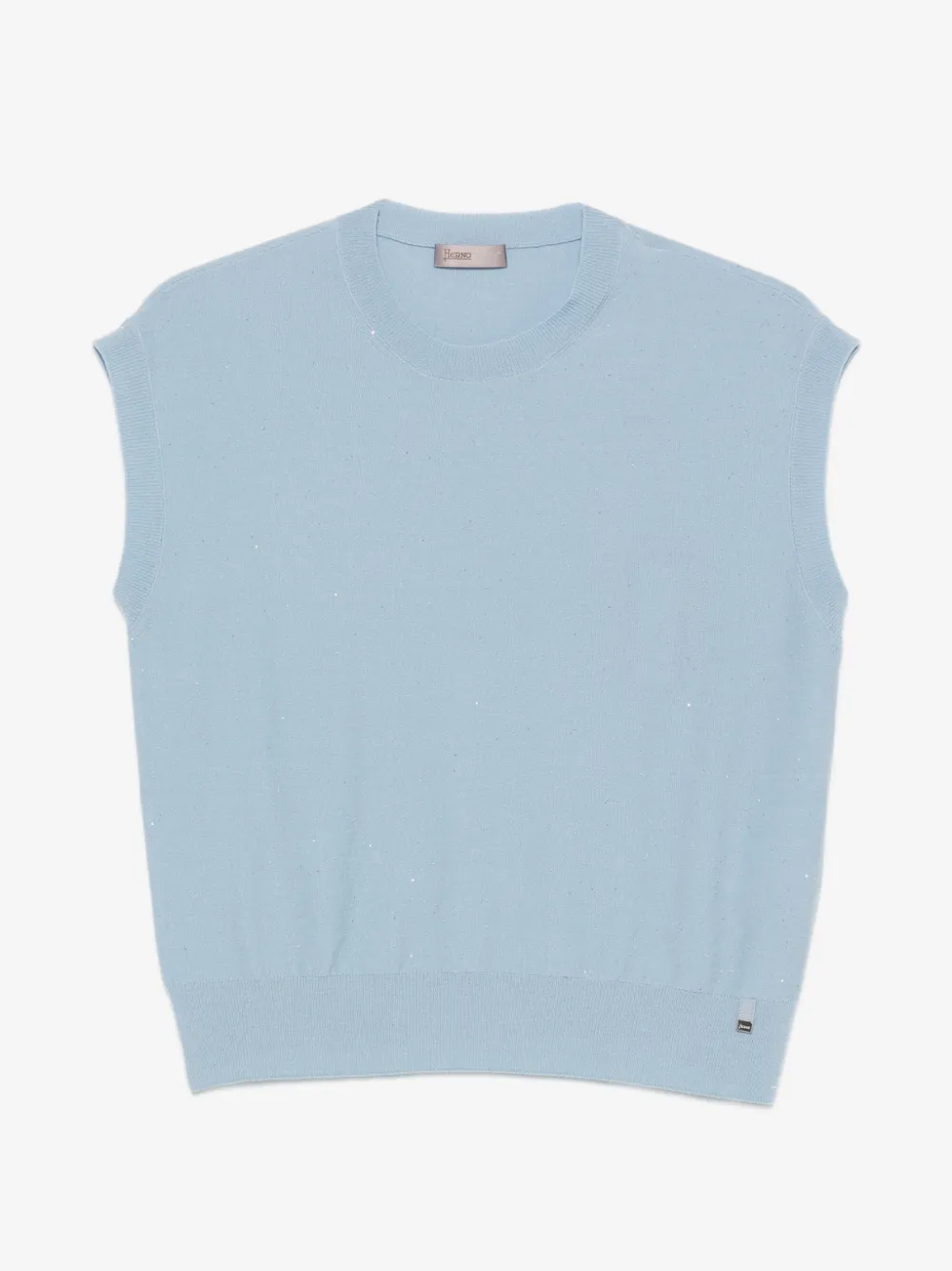 Herno スパンコール キャップスリーブ トップ | ブルー | Image 1