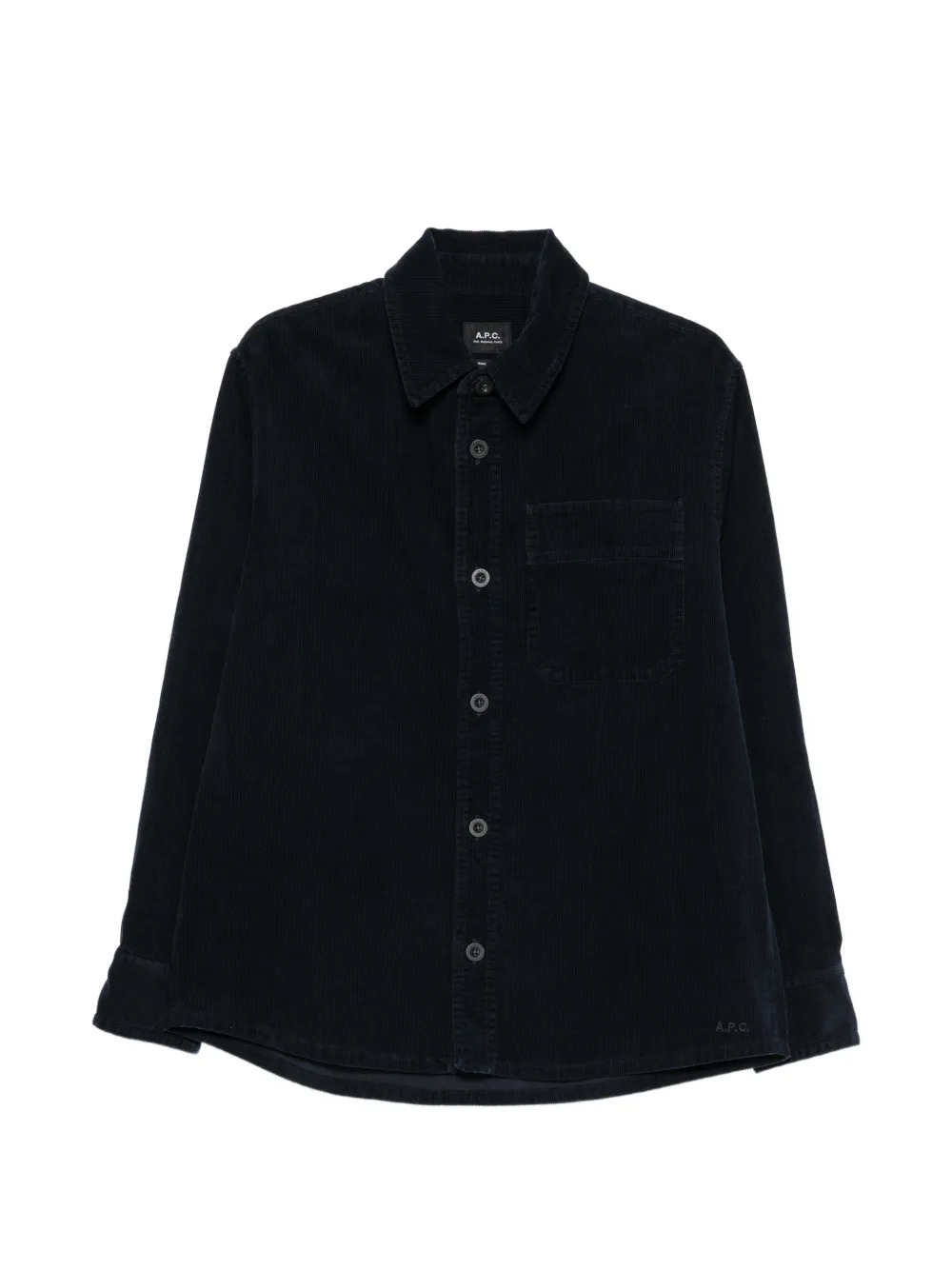 A.P.C. 코듀로이 체스트 포켓 셔츠 | 블루 | Image 1