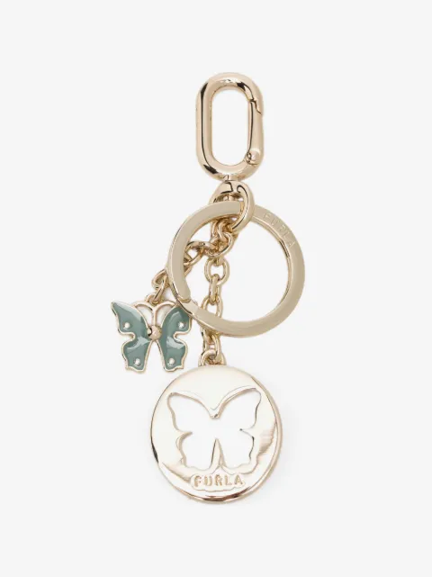 Furla butterfly-charm keyring