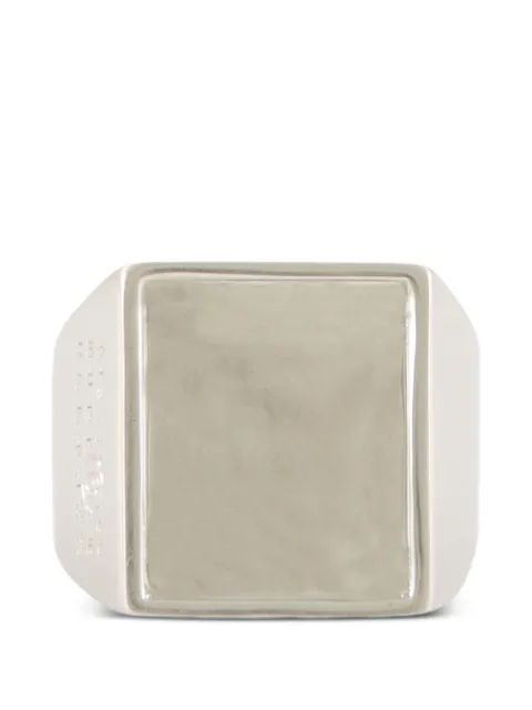 MM6 Maison Margiela engraved signet ring