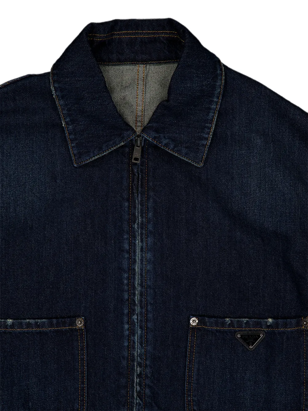Prada Cropped jack Blauw