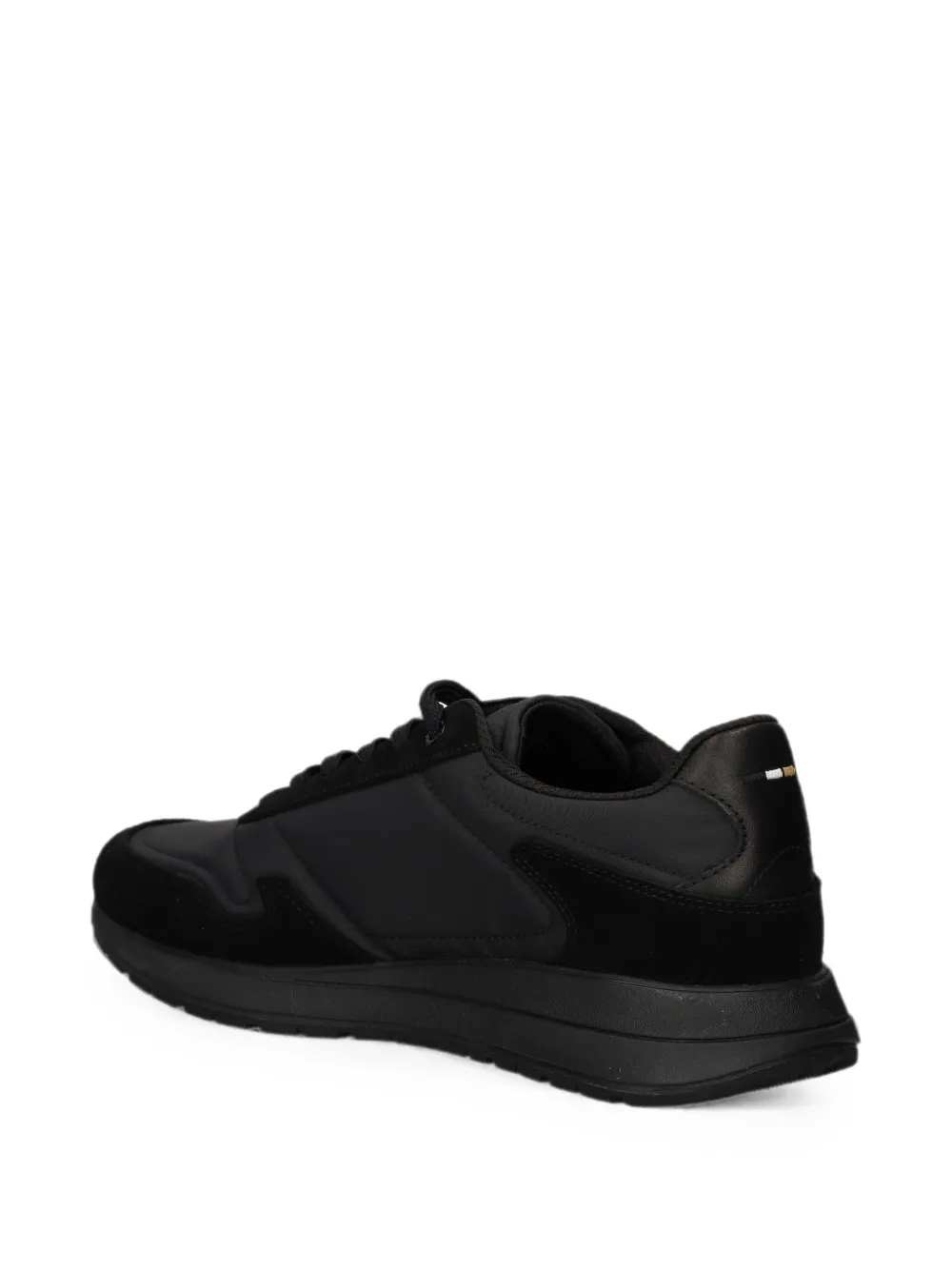 BOSS panelled lace-up sneakers Zwart