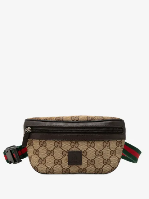 Gucci Pre-Owned Marsupio Childrens in tela GG con decorazione Web 2016-2026