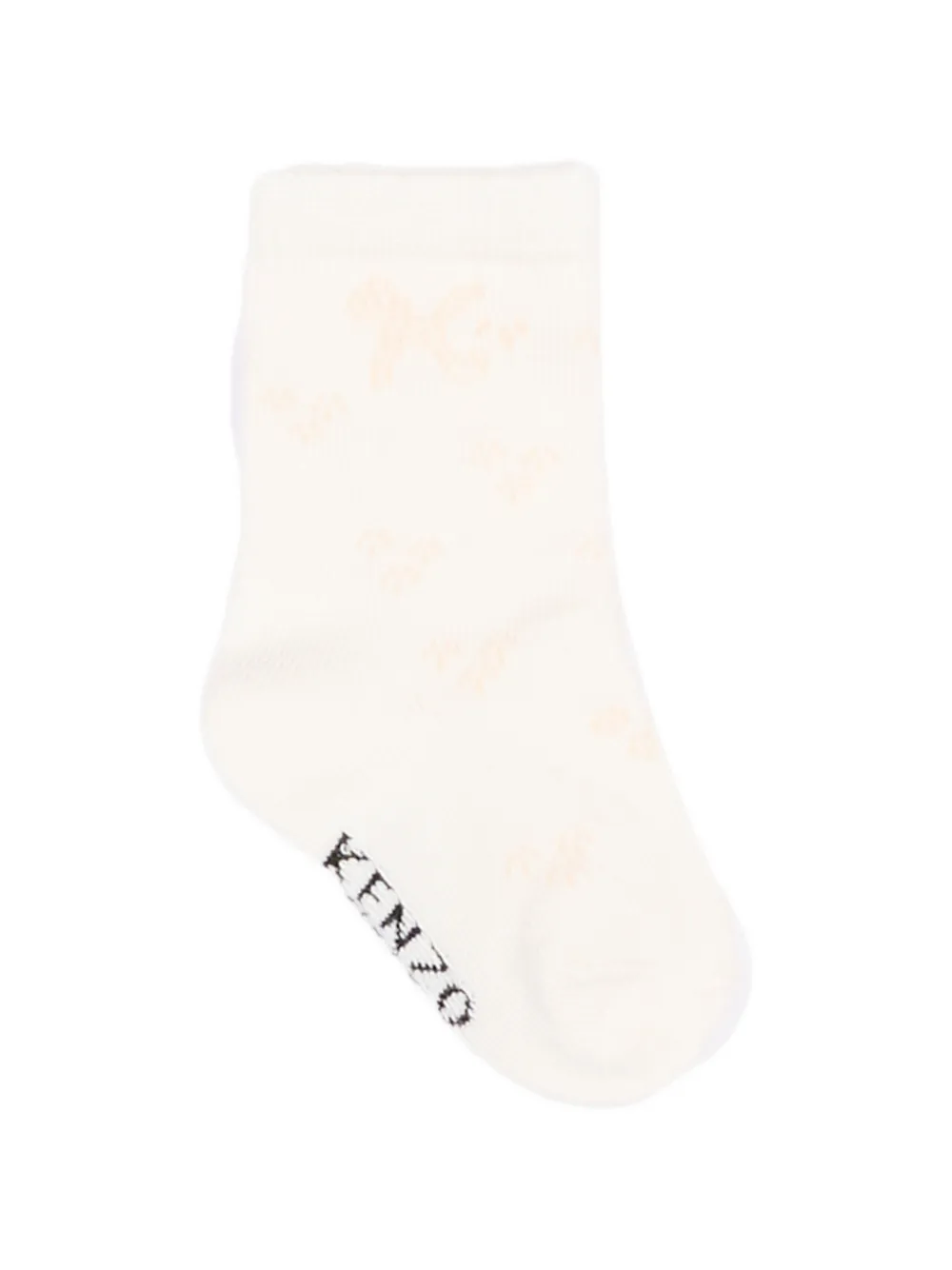 Kenzo Kids Twee paar sokken met Tiger-patroon Beige
