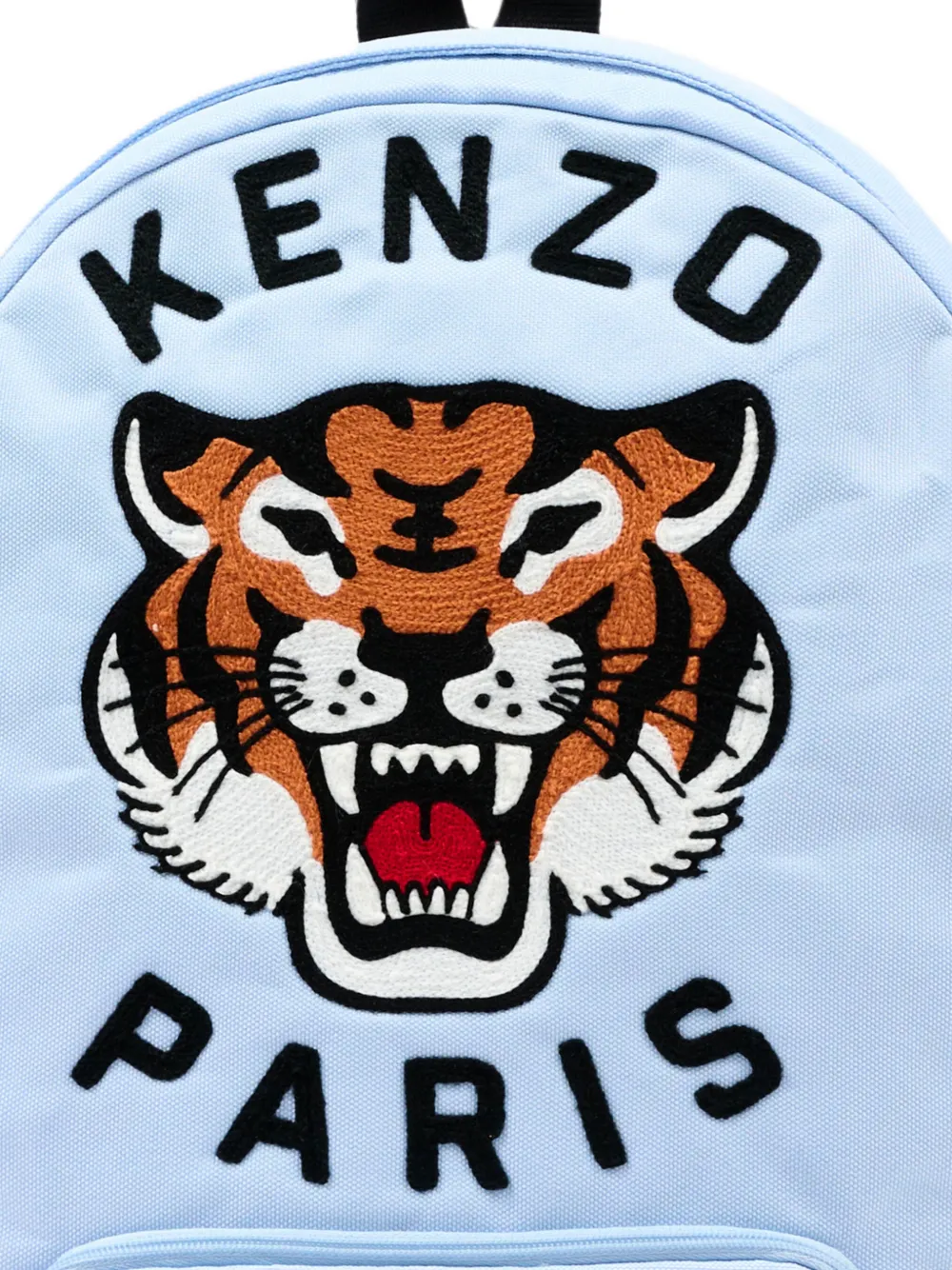 Kenzo Kids Rugzak met geborduurd Tiger-patroon Blauw