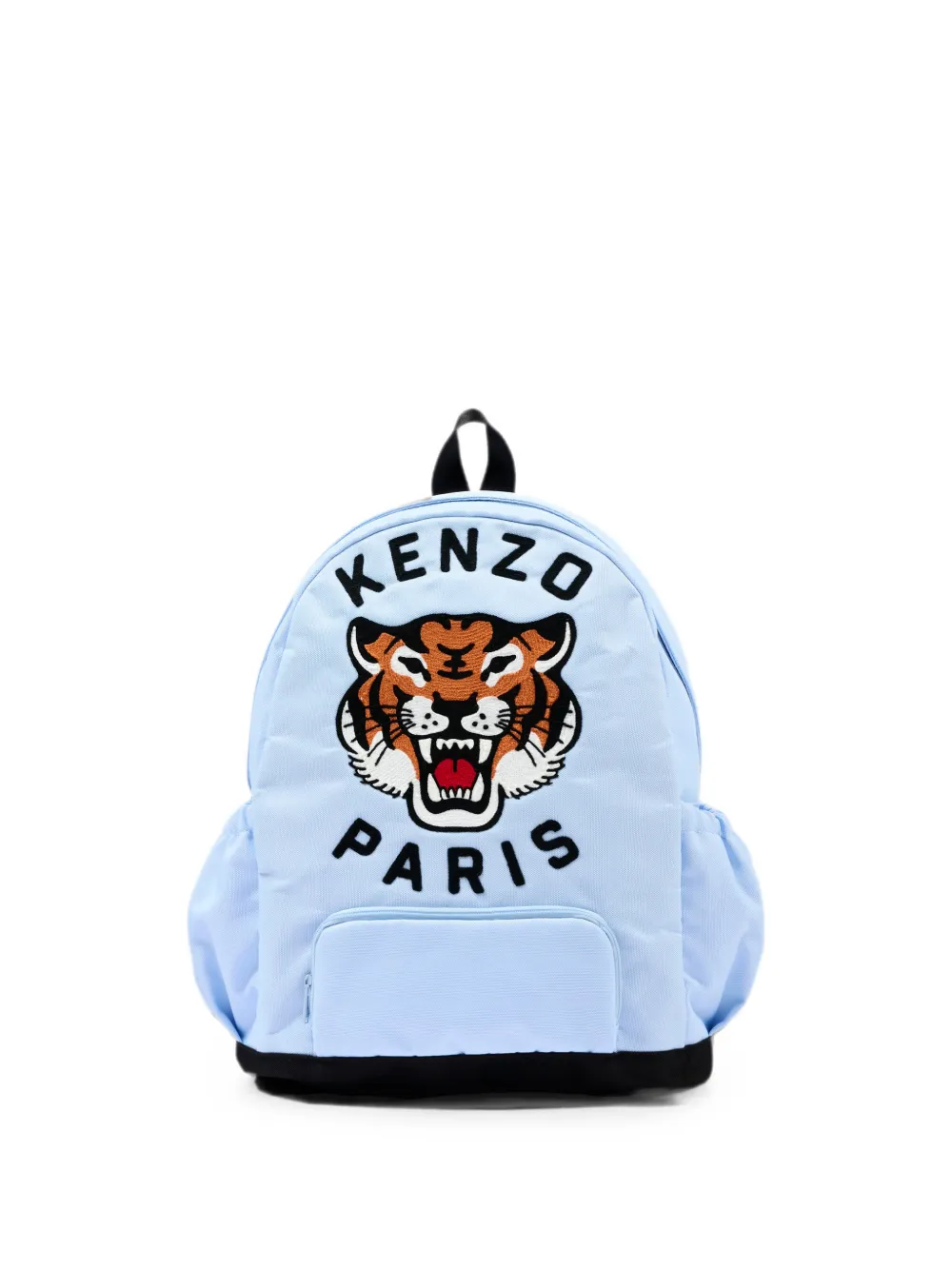 Kenzo Kids' Tiger-motif Embroidered Backpack In Blue