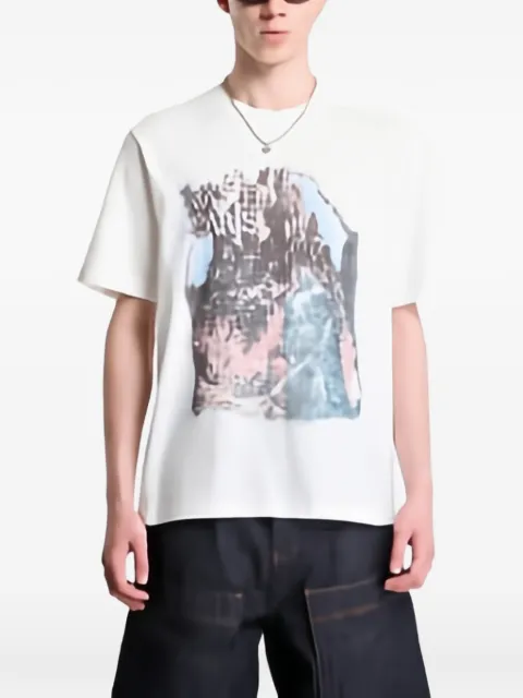 WASTED graphic-print Helheim cotton T-shirt