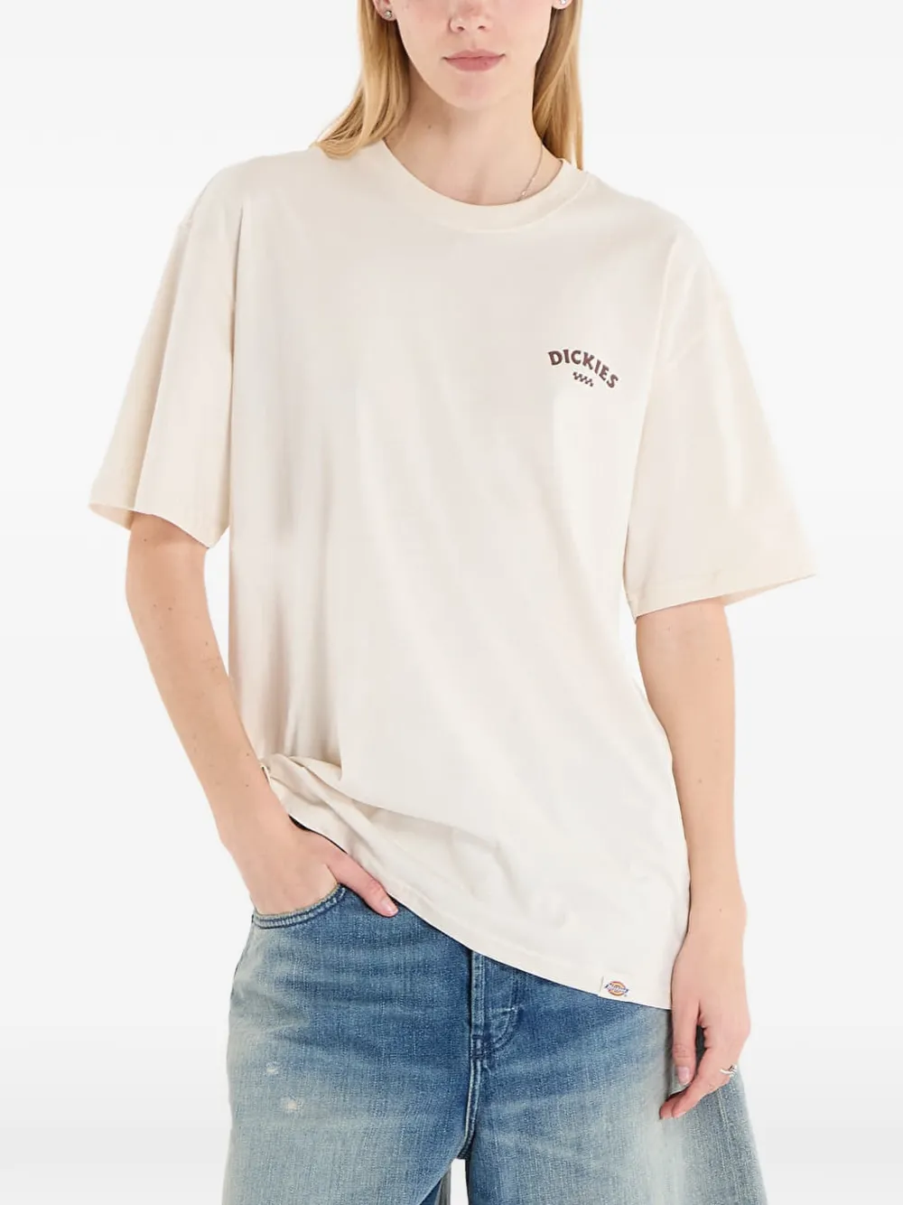 DICKIES T-shirt met print Beige