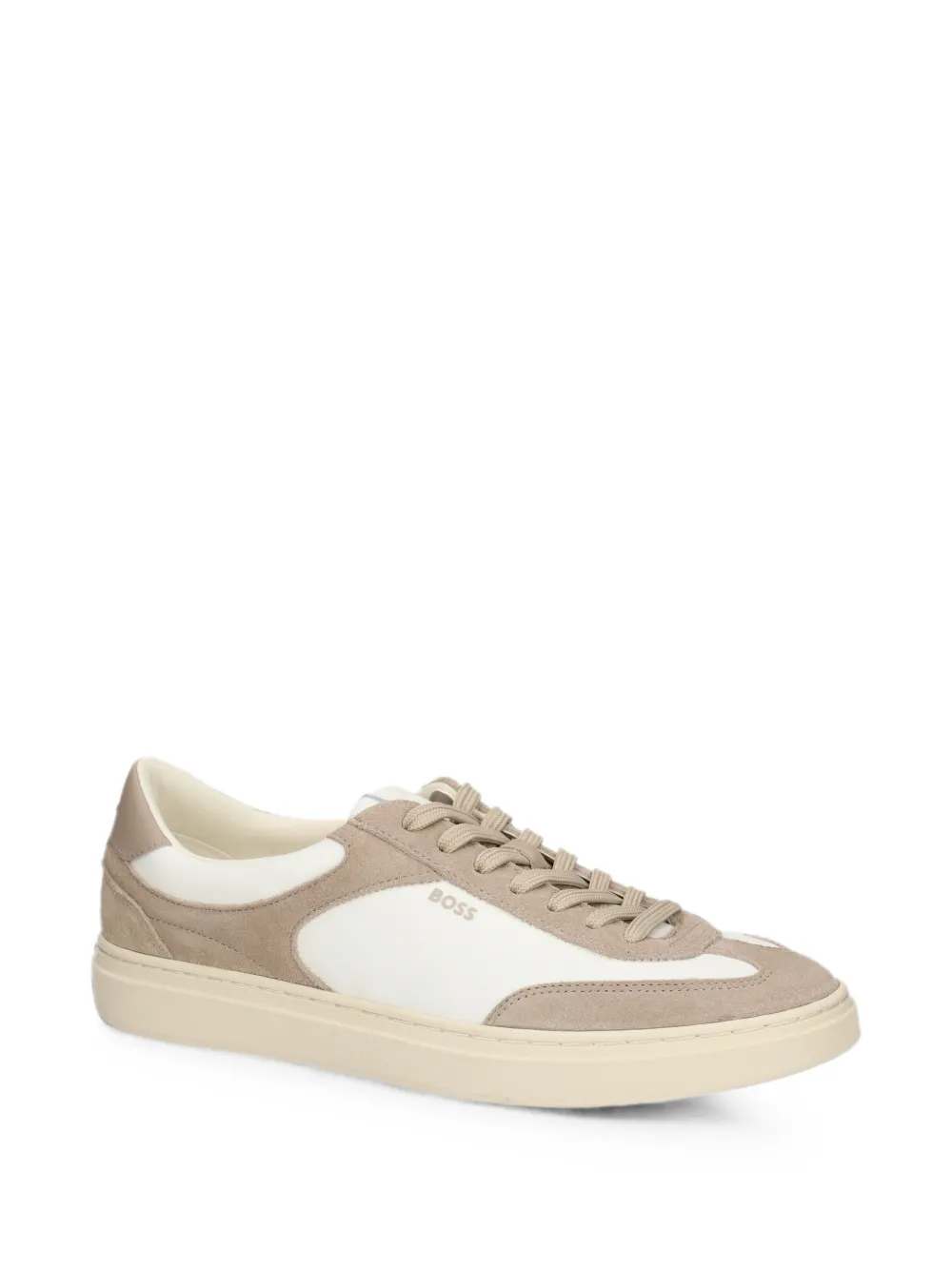 BOSS colour-block panelled sneakers Wit